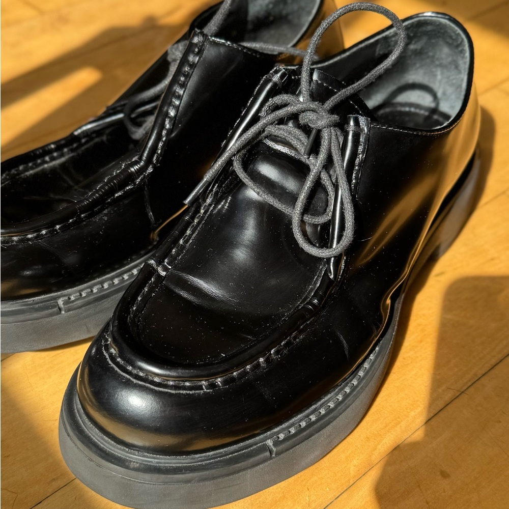 Prada  Diapason Opaque Oxford loafers sz 9 - Picture 2 of 8